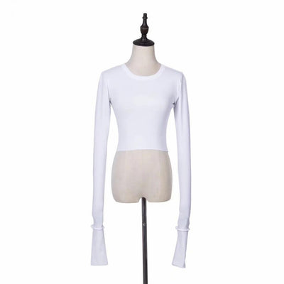 Short Tight Long-sleeved T-shirt Top