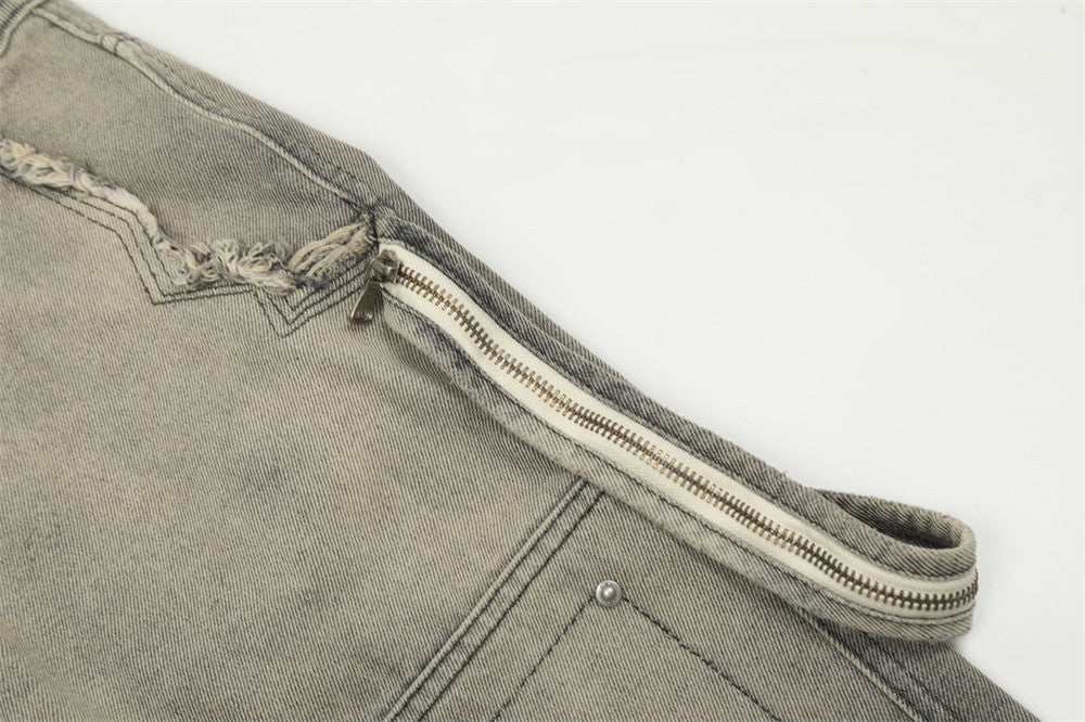 Spray Paint Distressed Dirty Jeans For Men