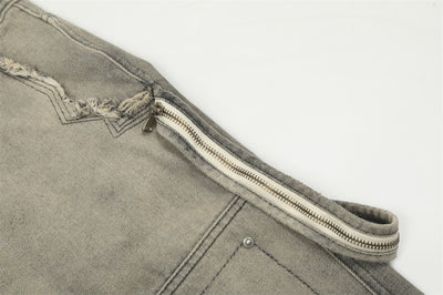 Spray Paint Distressed Dirty Jeans For Men