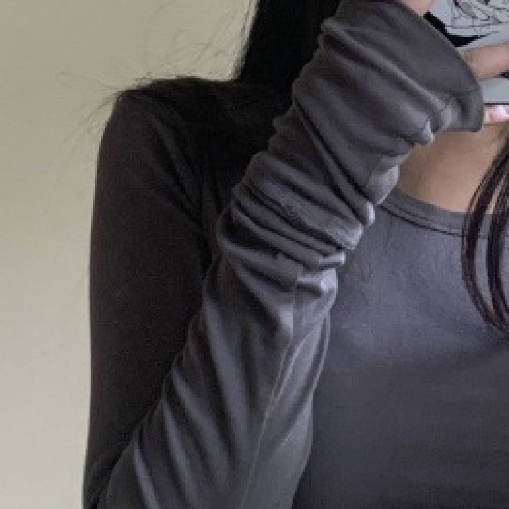 Short Tight Long-sleeved T-shirt Top