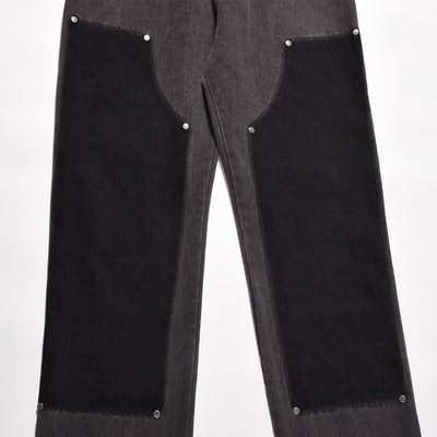 Washed And Worn Straight Jeans For Men